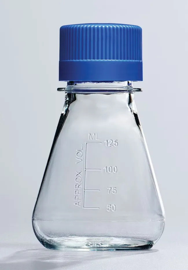 125 mL Nalgene™ Single-Use PETG Erlenmeyer Flasks with Plain Bottom: Sterile